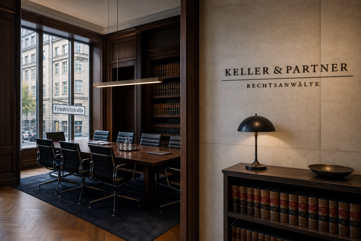 Kanzleiräume der Kanzlei Berlin an der Friedrichstraße